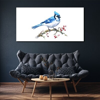 Tablou canvas Bluebird pe o ramură