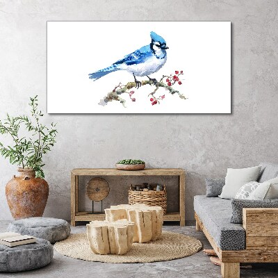 Tablou canvas Bluebird pe o ramură