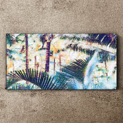 Tablou canvas Peisaj tropical în culori pastelate