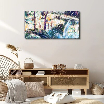 Tablou canvas Peisaj tropical în culori pastelate