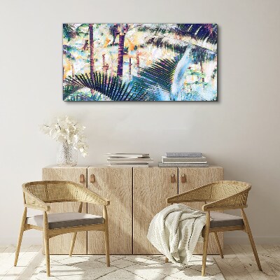 Tablou canvas Peisaj tropical în culori pastelate