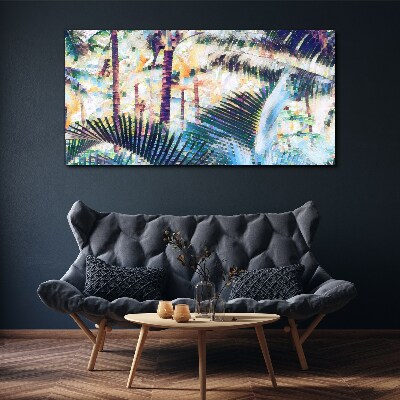 Tablou canvas abstracția junglei de copaci