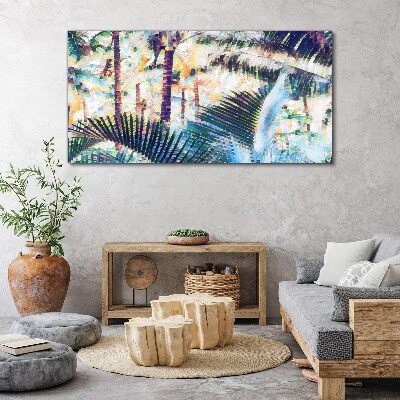 Tablou canvas abstracția junglei de copaci