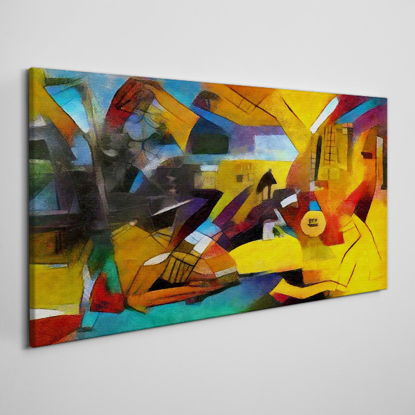 Tablou canvas Peisaj abstract în culori intense