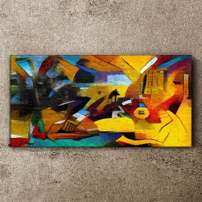 Tablou canvas Peisaj abstract în culori intense