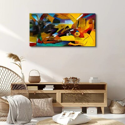 Tablou canvas Peisaj abstract în culori intense