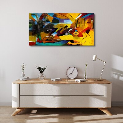 Tablou canvas Peisaj abstract în culori intense