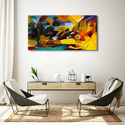 Tablou canvas Peisaj abstract în culori intense