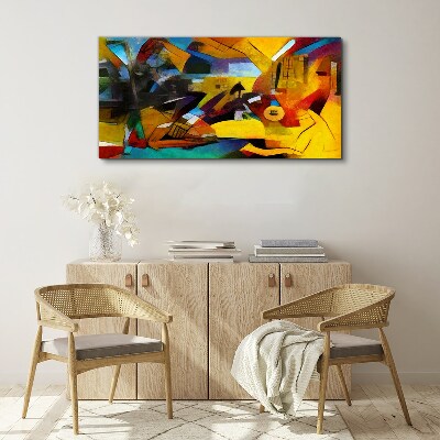 Tablou canvas Peisaj abstract în culori intense