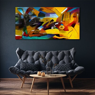 Tablou canvas Peisaj abstract în culori intense