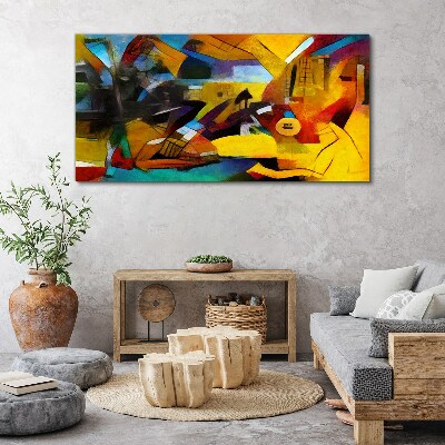 Tablou canvas Peisaj abstract în culori intense