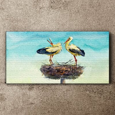 Tablou canvas Animale Păsări Lebede