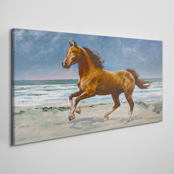 Tablou canvas Calul în galop de un artist necunoscut