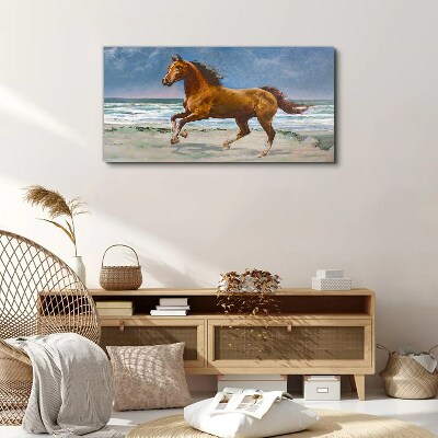Tablou canvas Calul în galop de un artist necunoscut
