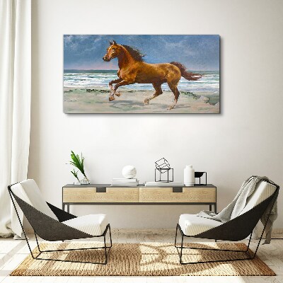 Tablou canvas Calul în galop de un artist necunoscut