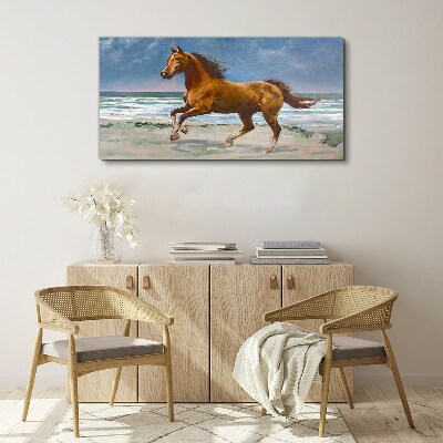 Tablou canvas Calul în galop de un artist necunoscut