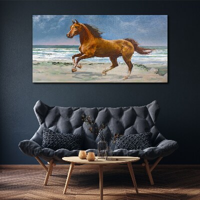 Tablou canvas Calul în galop de un artist necunoscut