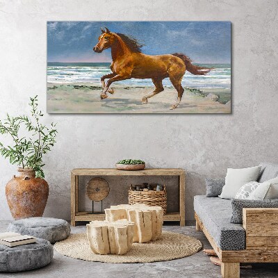 Tablou canvas Calul în galop de un artist necunoscut