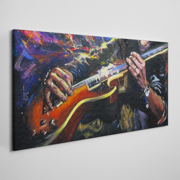 Tablou canvas Pasiune muzicală în culori