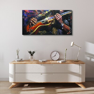 Tablou canvas Pasiune muzicală în culori