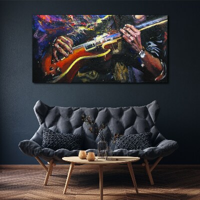 Tablou canvas Pasiune muzicală în culori