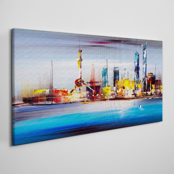 Tablou canvas Panoramă modernă a peisajului urban