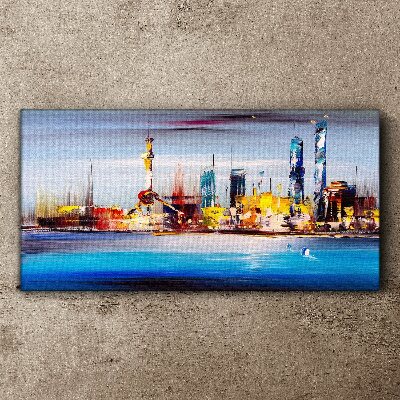 Tablou canvas Panoramă modernă a peisajului urban
