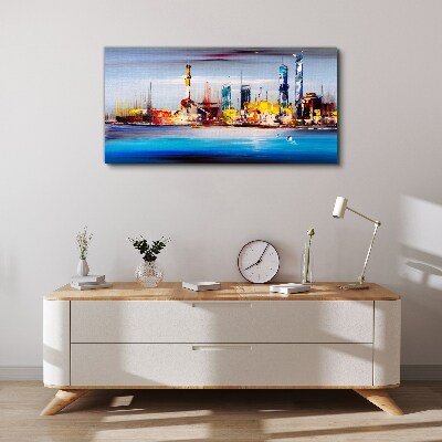 Tablou canvas Panoramă modernă a peisajului urban