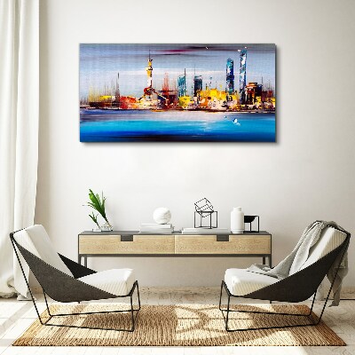 Tablou canvas Panoramă modernă a peisajului urban