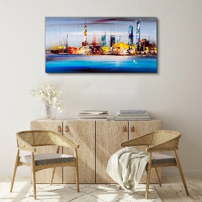 Tablou canvas Panoramă modernă a peisajului urban