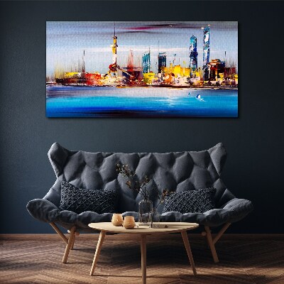 Tablou canvas Panoramă modernă a peisajului urban
