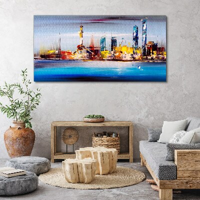 Tablou canvas Panoramă modernă a peisajului urban