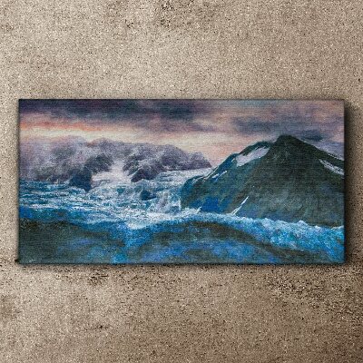 Tablou canvas Peisaje de munte înghețate