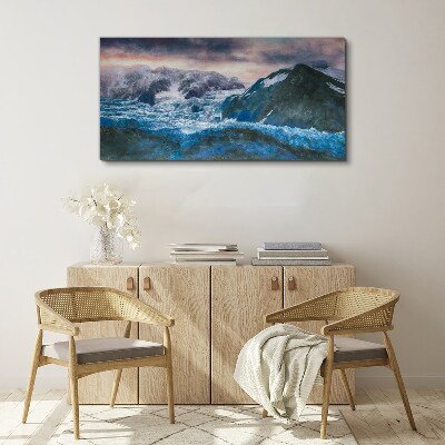 Tablou canvas Peisaje de munte înghețate
