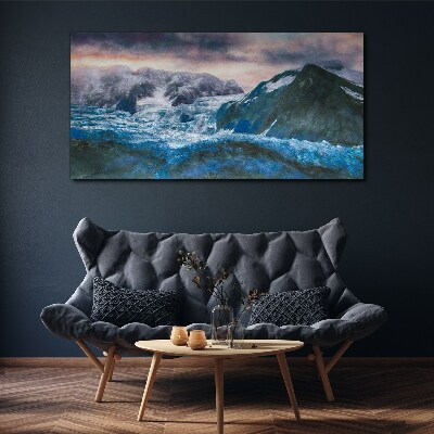 Tablou canvas Peisaje de munte înghețate
