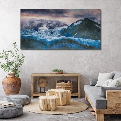 Tablou canvas Peisaje de munte înghețate