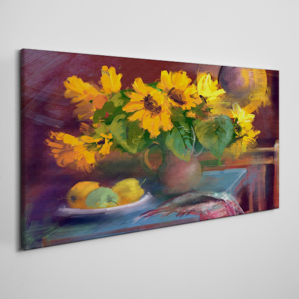 Tablou canvas Floarea soarelui într-o vază