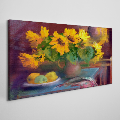 Tablou canvas Floarea soarelui într-o vază