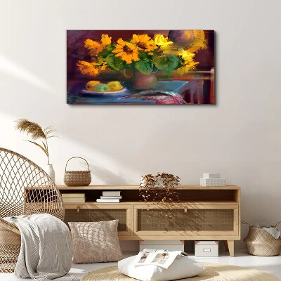 Tablou canvas Floarea soarelui într-o vază