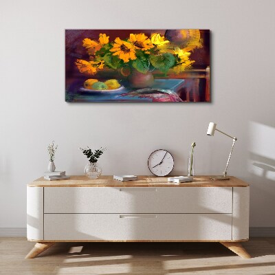 Tablou canvas Floarea soarelui într-o vază