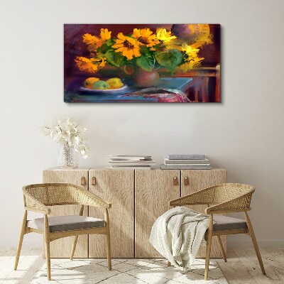 Tablou canvas Floarea soarelui într-o vază