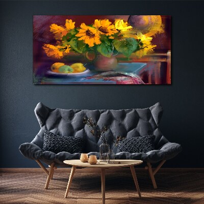 Tablou canvas Floarea soarelui într-o vază