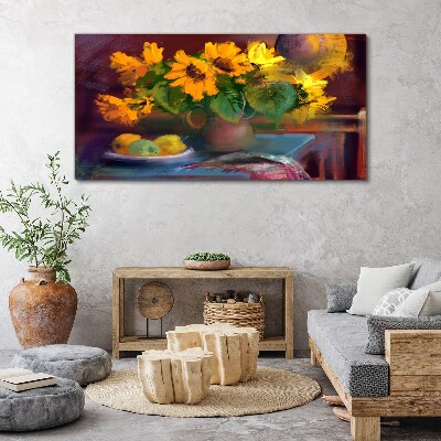 Tablou canvas Floarea soarelui într-o vază