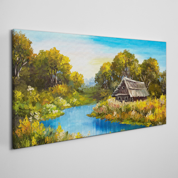 Tablou canvas Peisaj rural liniștit vara