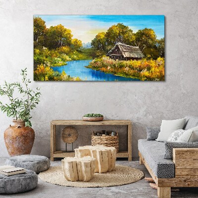 Tablou canvas Peisaj rural liniștit vara