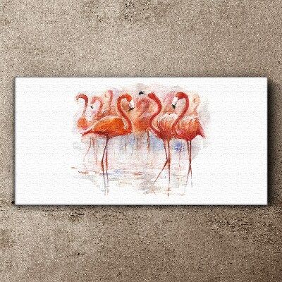 Tablou canvas Flamingo pe fundal de apă