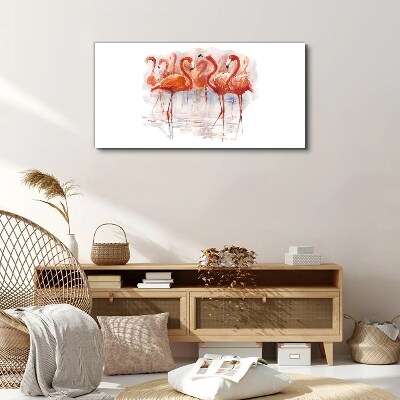 Tablou canvas Animal flamingo abstract