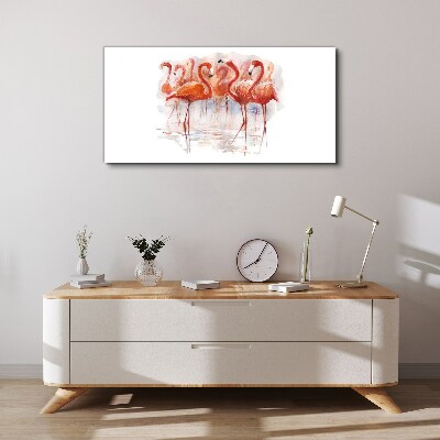 Tablou canvas Flamingo pe fundal de apă