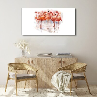 Tablou canvas Flamingo pe fundal de apă