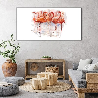 Tablou canvas Flamingo pe fundal de apă